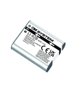 Pin sạc lithium-ion LI-92B tương thích với một số máy ảnh kỹ thuật số của OM System. Pin có công suất đầu ra 3.6V, dung lượng 1350mAh và định mức 4.9Wh. Pin có thể sạc ngoài bằng bộ sạc UC-90 (mua thêm), sạc trực tiếp trong máy ảnh thông qua bộ chuyển đổi nhỏ gọn f-2AC (có sẵn khi mua máy ảnh) hoặc bộ chuyển đổi f-3AC (mua thêm).