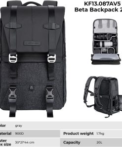 Ba lô máy ảnh K&F KF13.087 V6, máy ảnh máy tính